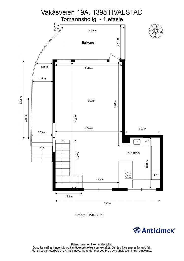 Plantegning - 1.etasje