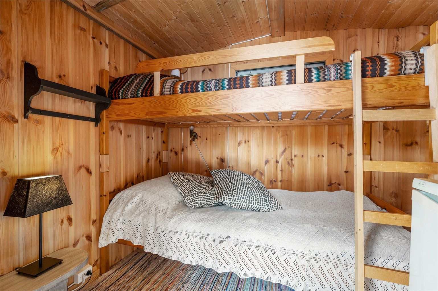 Soverom  er på 5 kvm. 