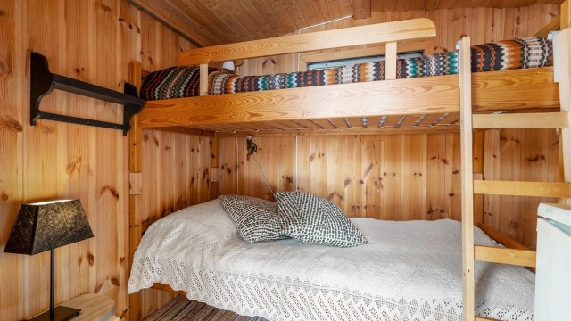 Soverom er på 5 kvm.