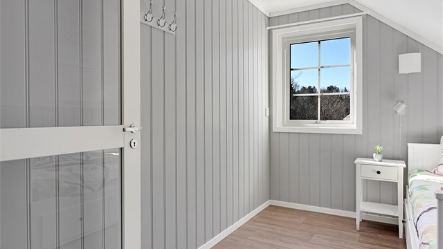 Rommene har en god størrelse og passer utmerket som barnerom, kontor eller gjesterom.