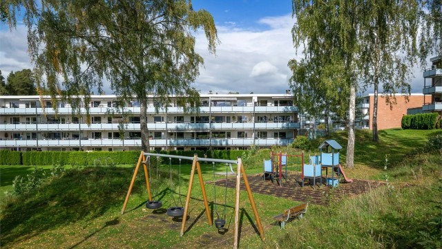 Det er flotte fellesområder som blir godt tatt vare på