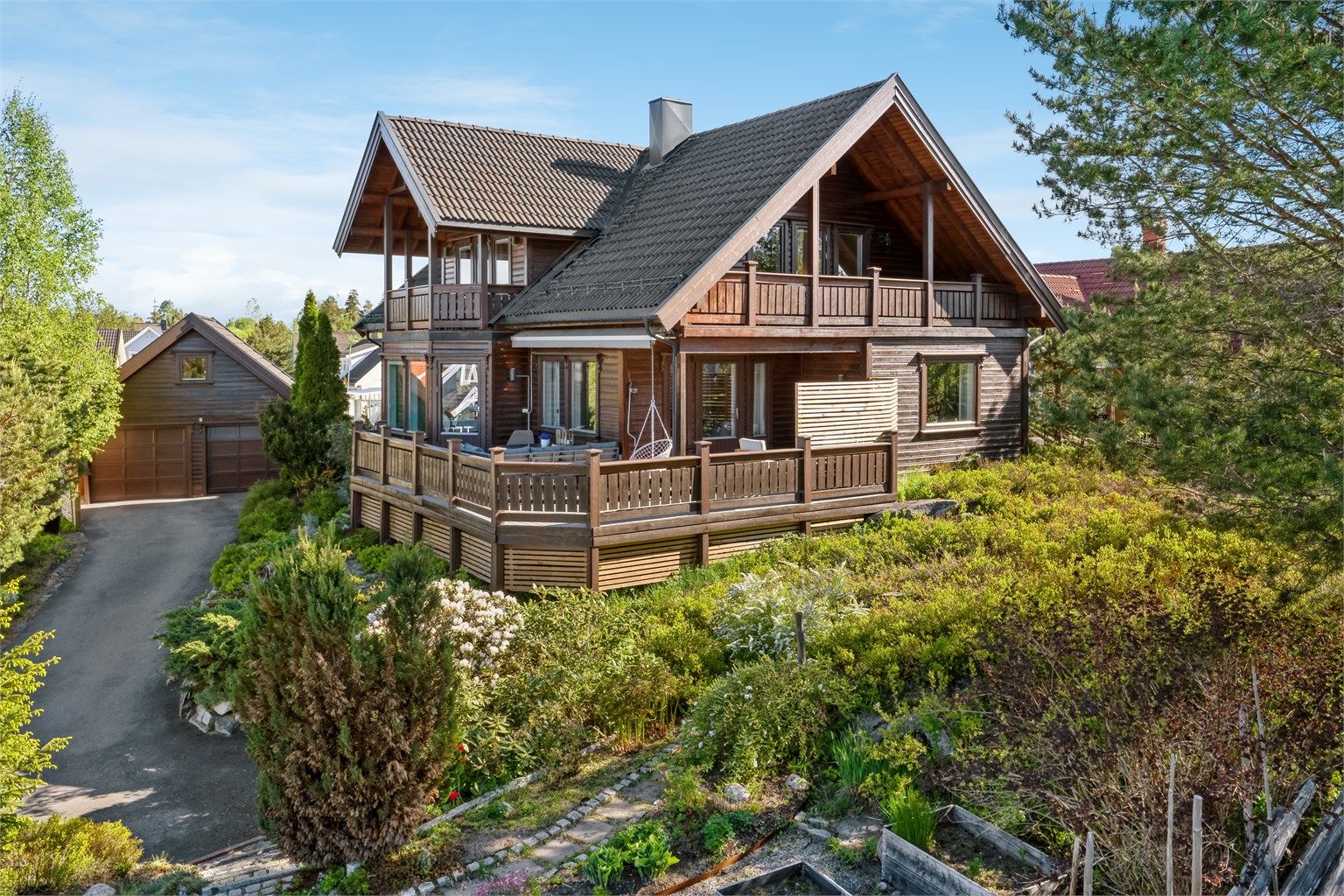 Maiblomvegen 10 - En stor og innholdsrik enebolig i attraktivt boområde på Jesshiem