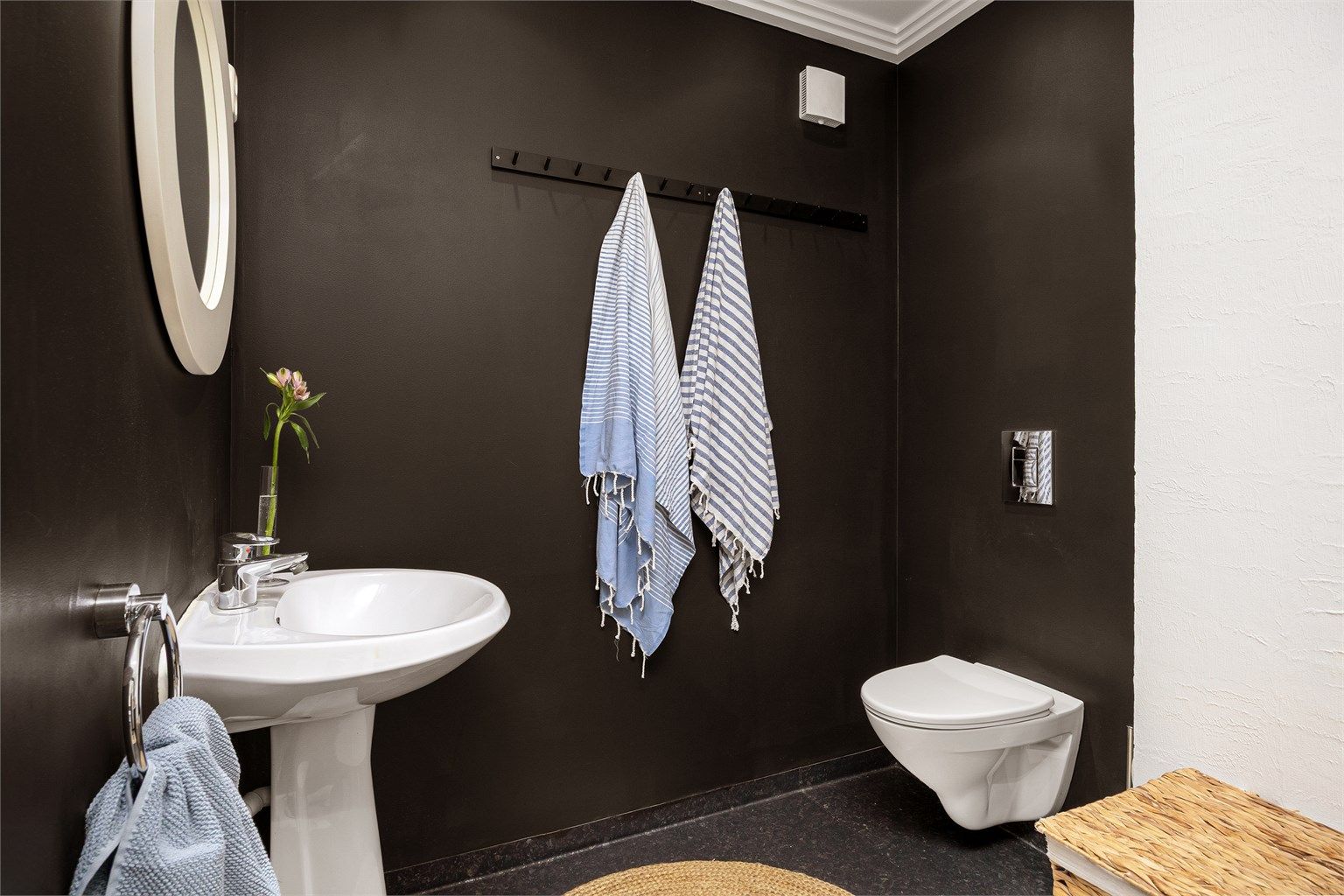 Wc delen i vaskerommet i underetasjen 