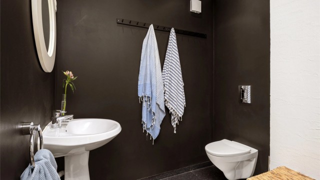 Wc delen i vaskerommet i underetasjen