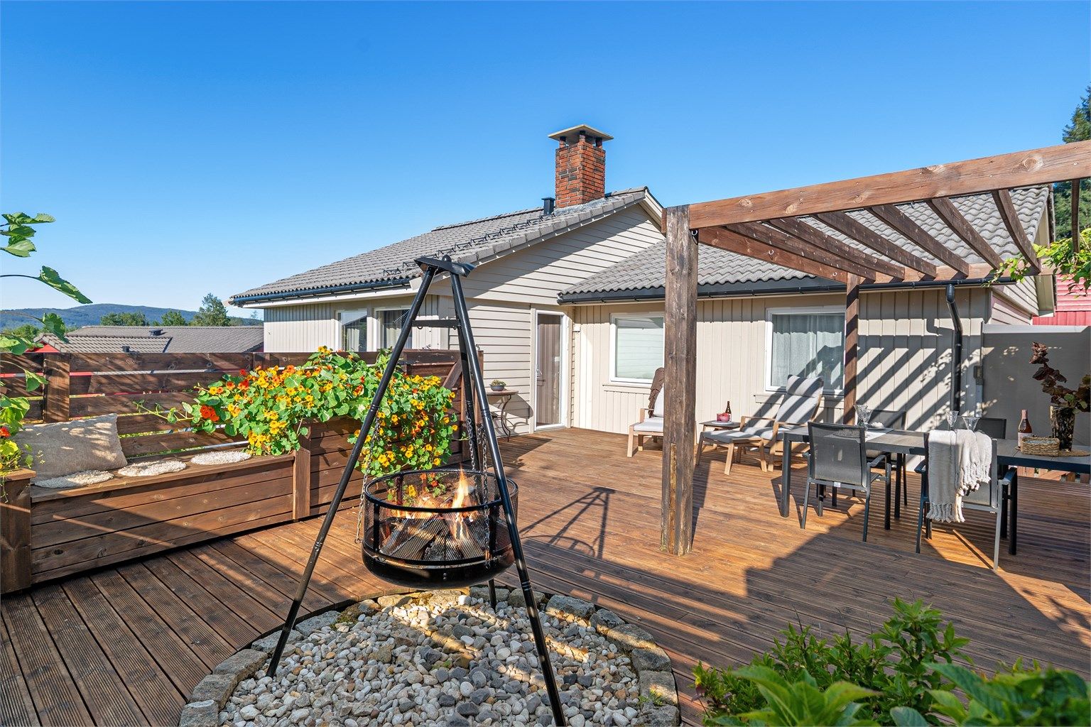 Perfekt for å samle venner og familie på de fine sommerdagene!