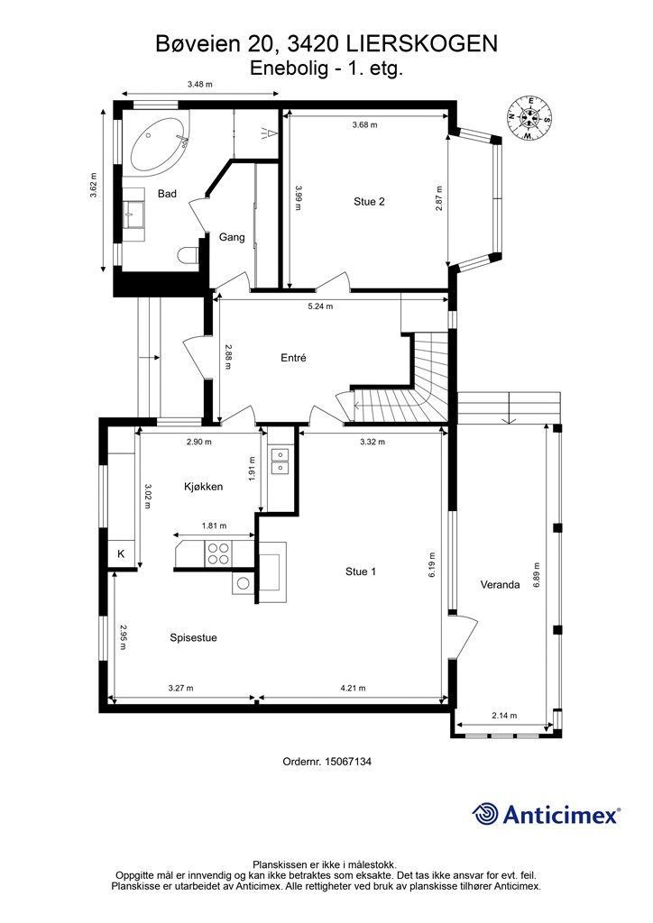 Plantegning - 1. etasje