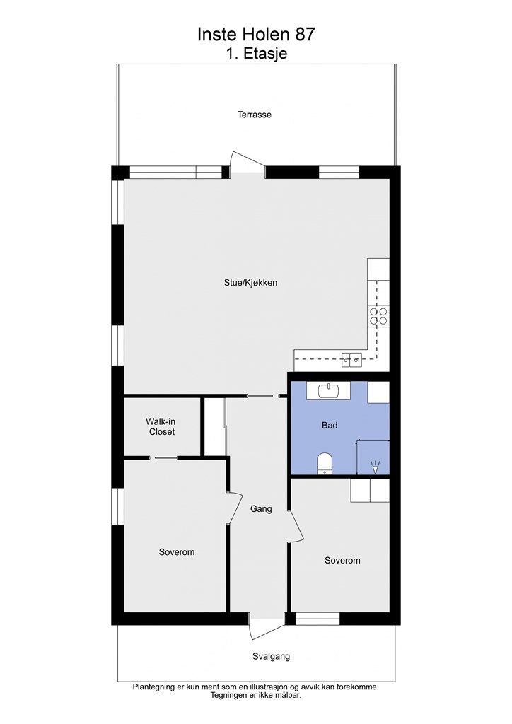 2 D plantegning 1. etasje 