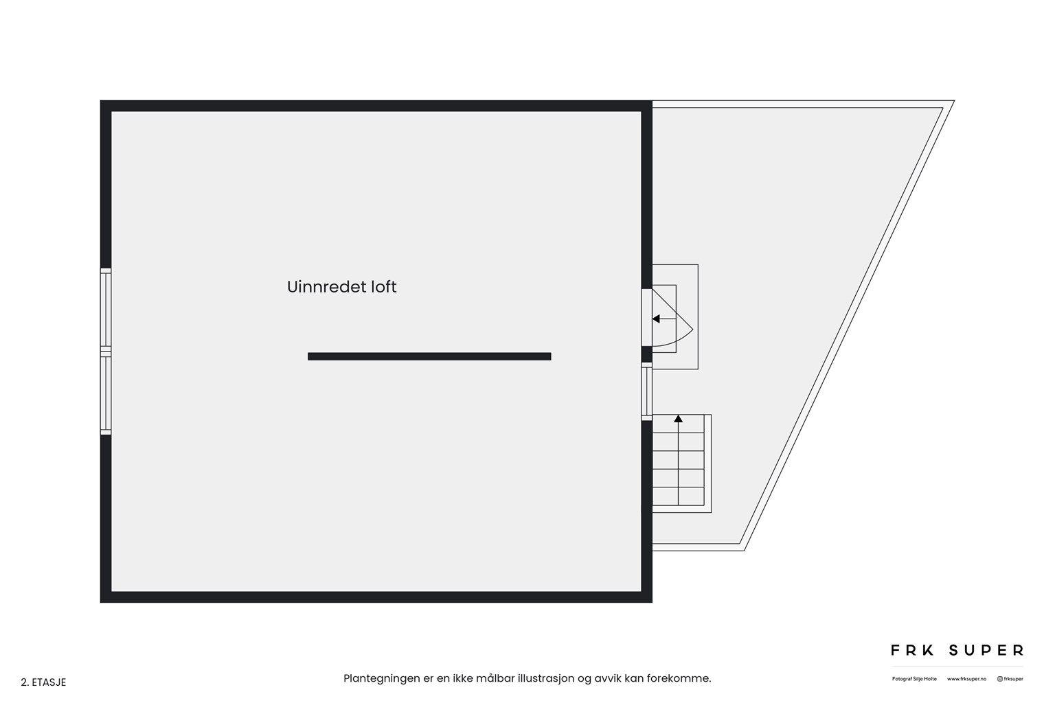 Planskisse loftsetasje naust.