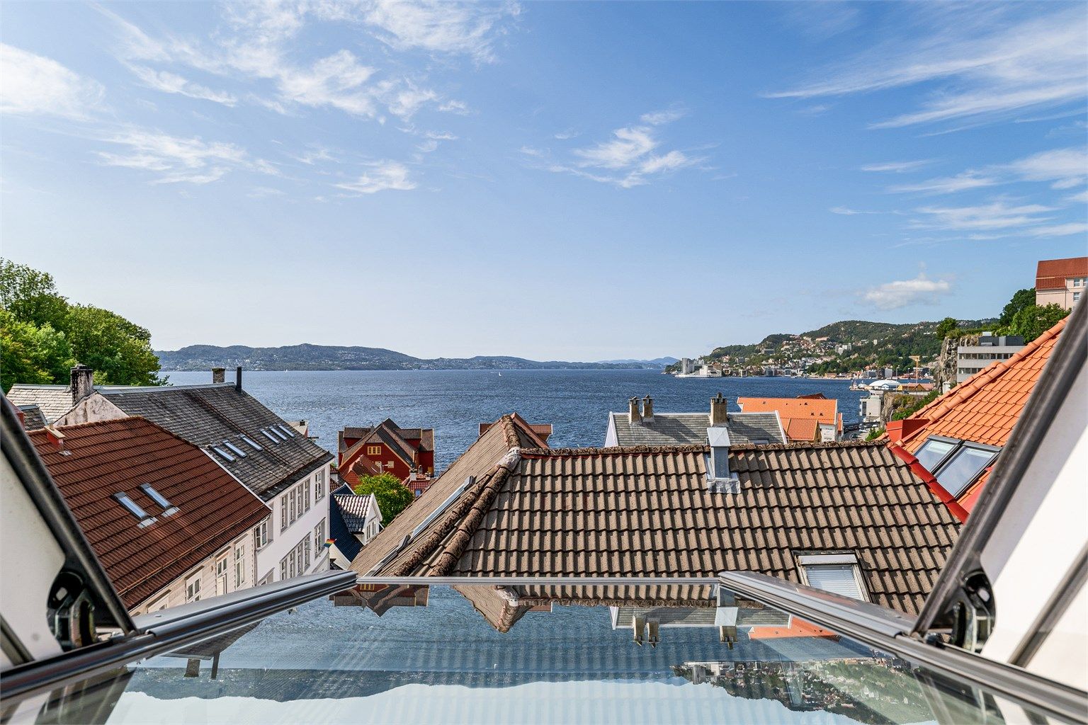 En sjarmerende toppleilighet med fin utsikt over byfjorden!
