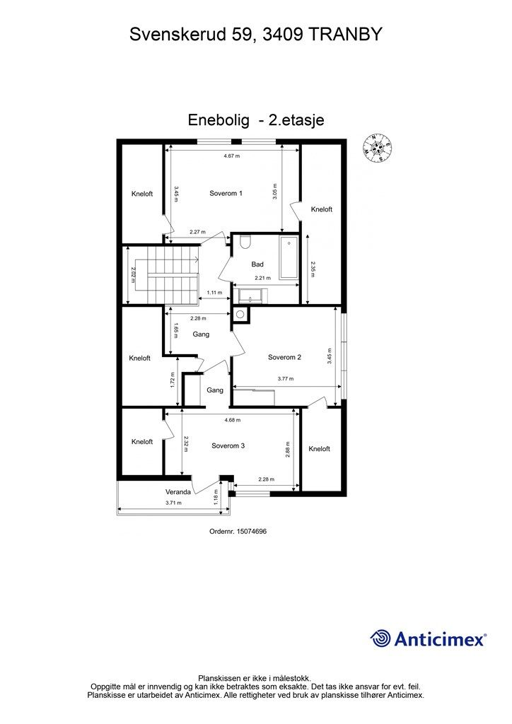 Plantegning - 2.etasje