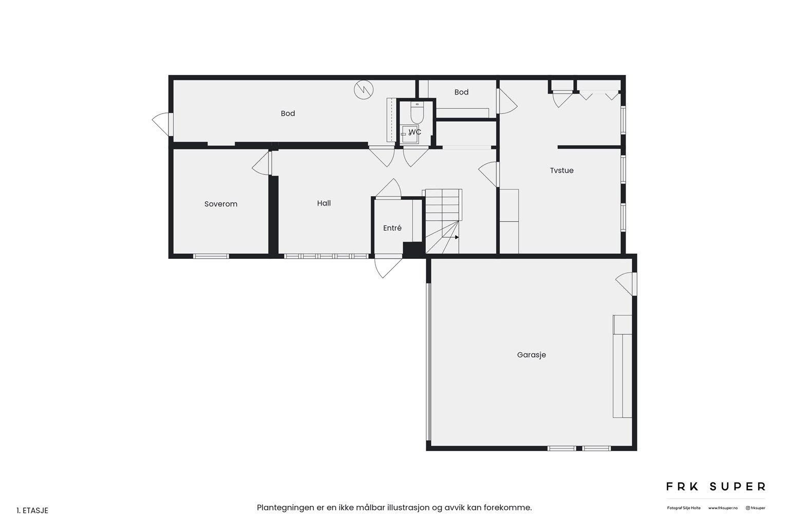 Planskisse underetasje.