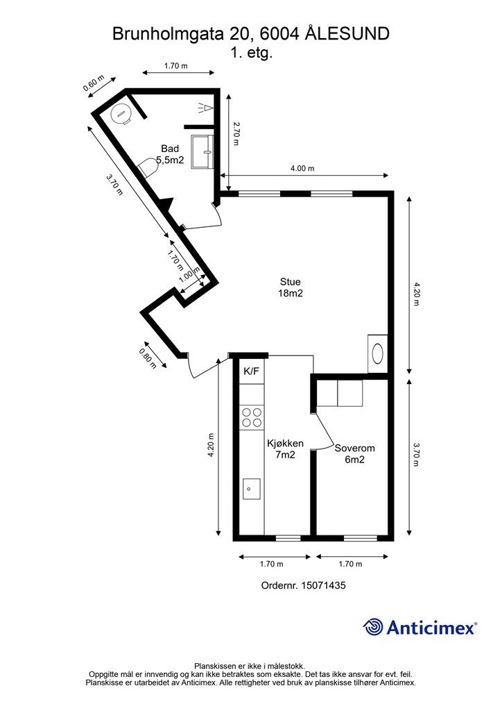 Planteging - 2D m/mål