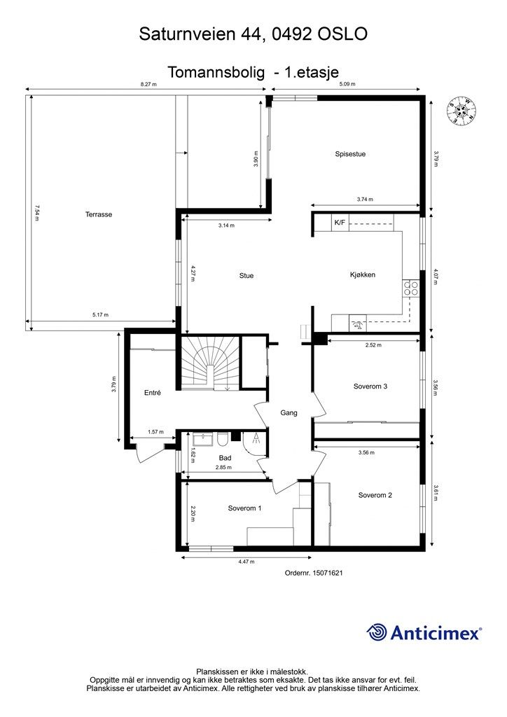 Planskisse - 1.etasje