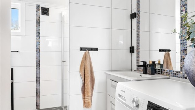 Det er gulvvarme på badet.