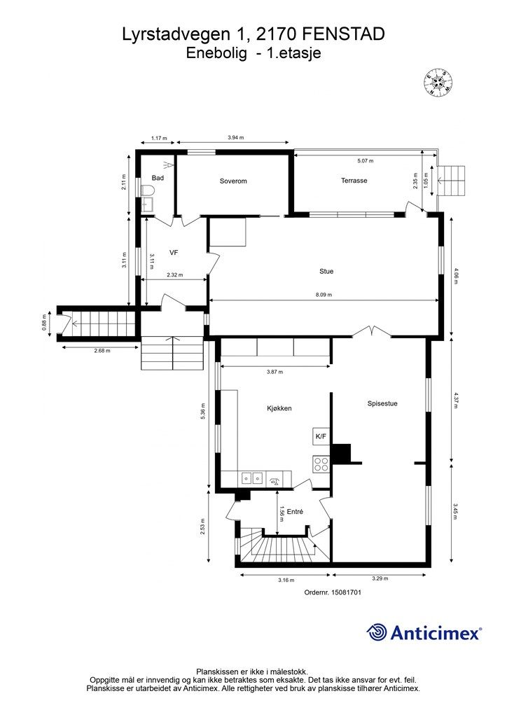 Plantegning- 1.etasje