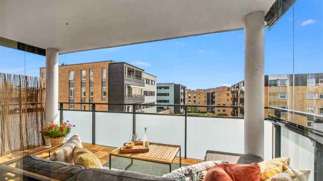 Velkommen til Margarethas vei 6. En romslig 3-roms med en nydelig solrik balkong på 11 m²
Foto: René Borghagen