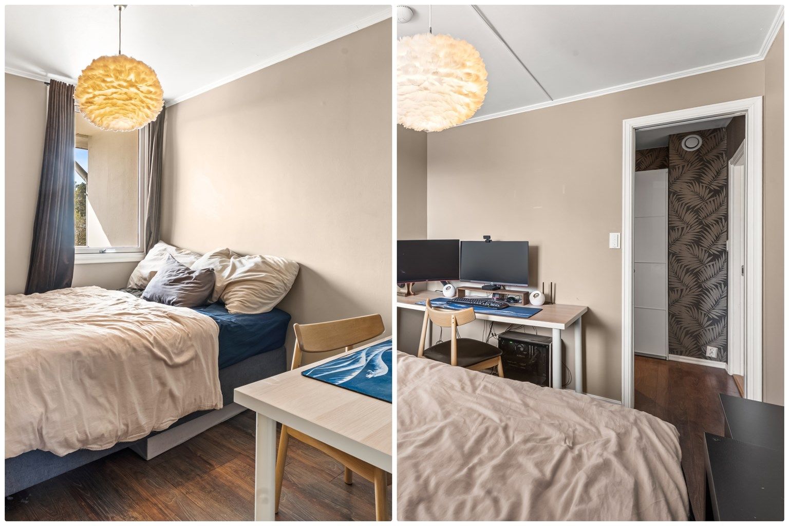 Hovedsoverom - Soverom er av god størrelse med tilknytning til walk-in-closet. 