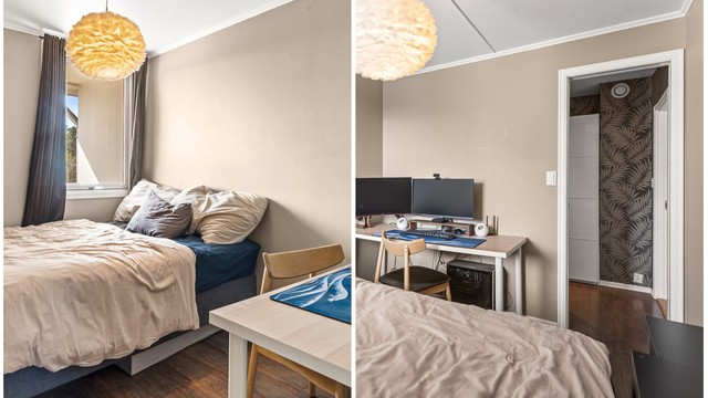 Hovedsoverom - Soverom er av god størrelse med tilknytning til walk-in-closet.