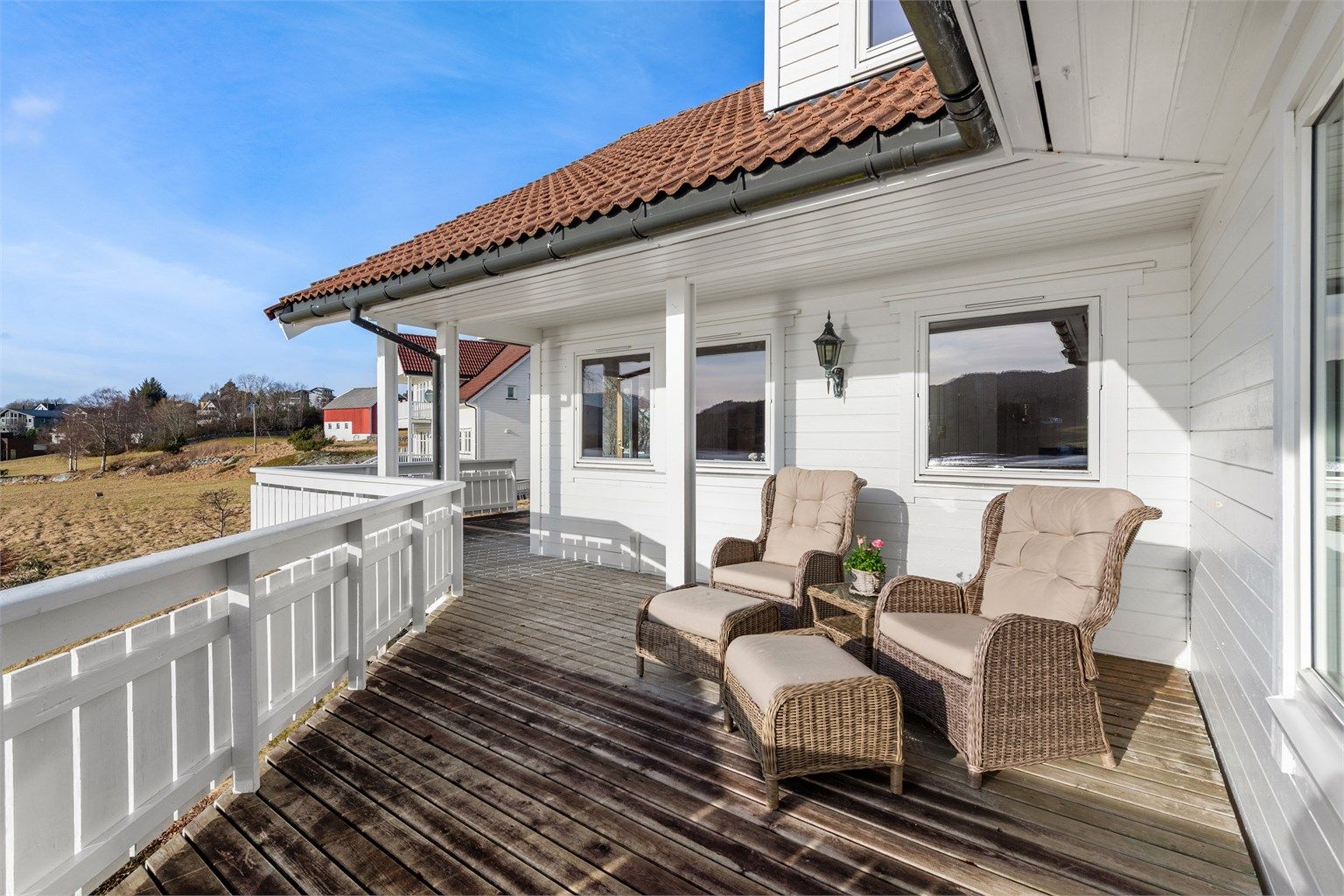 Stor terrasse på 44 kvm mot sydvest