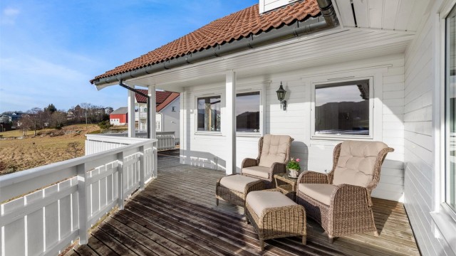 Stor terrasse på 44 kvm mot sydvest