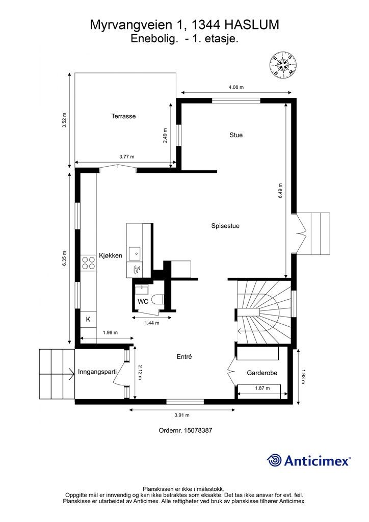 Plantegning 1. etasje
