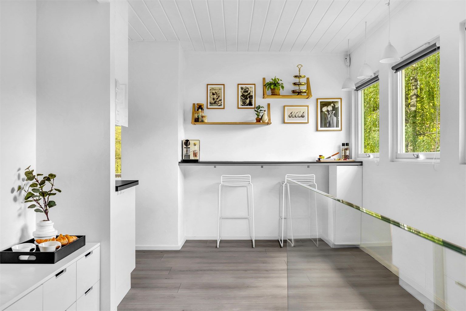 Trapperom som leder ned til kjelleren.