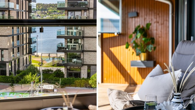 På alle vinduer mot øst og vest er det montert elektriske screens (Solskjerming) i 2021.