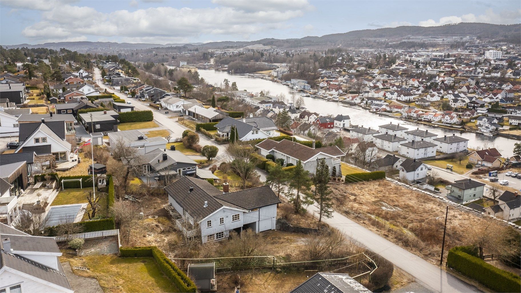Utsikt i retning - Porsgrunn
