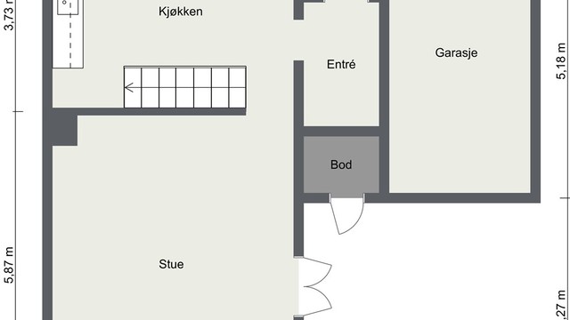 Skisse 1.etasje