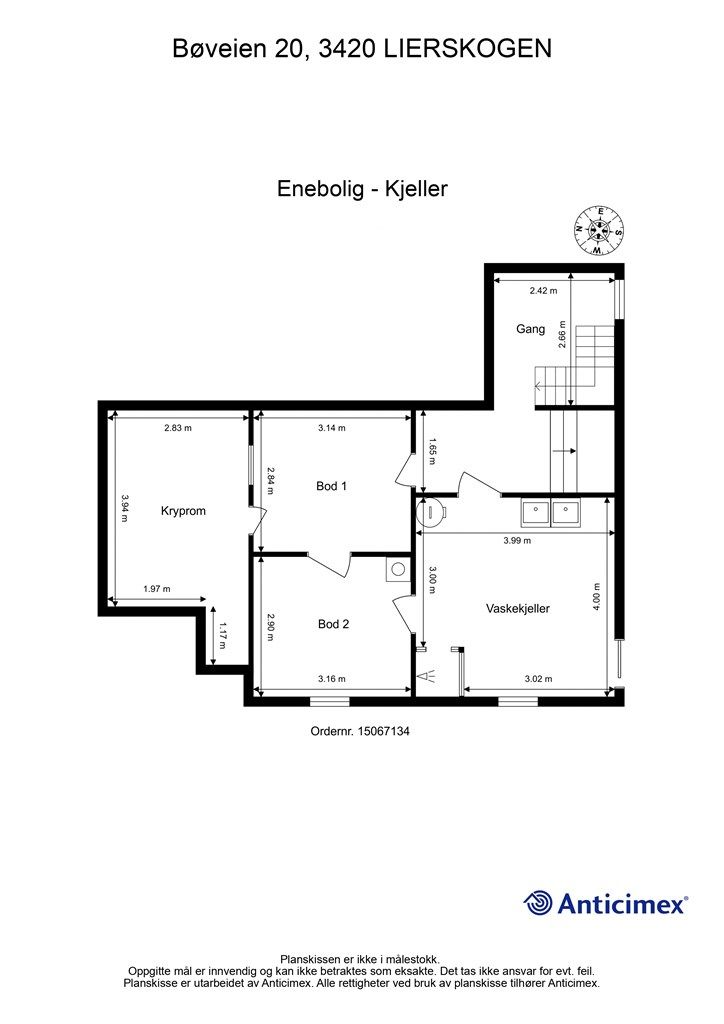 Plantegning - Kjeller