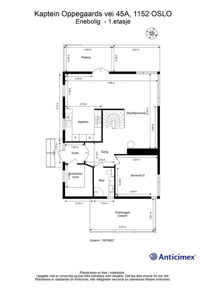 Plantegning - 1. etasje