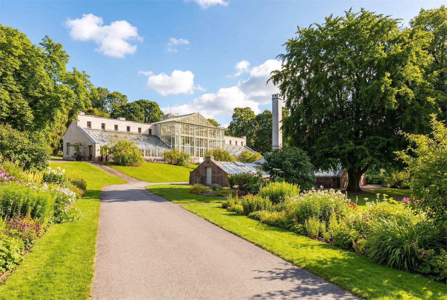 Botanisk hage på Tøyen ligger en spasertur unna med flotte grøntarealer og veksthus.