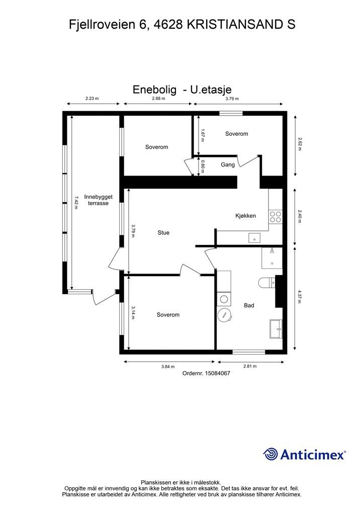 Plantegning- Underetasje