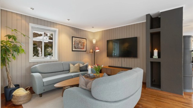 Stuekrok med plass til TV