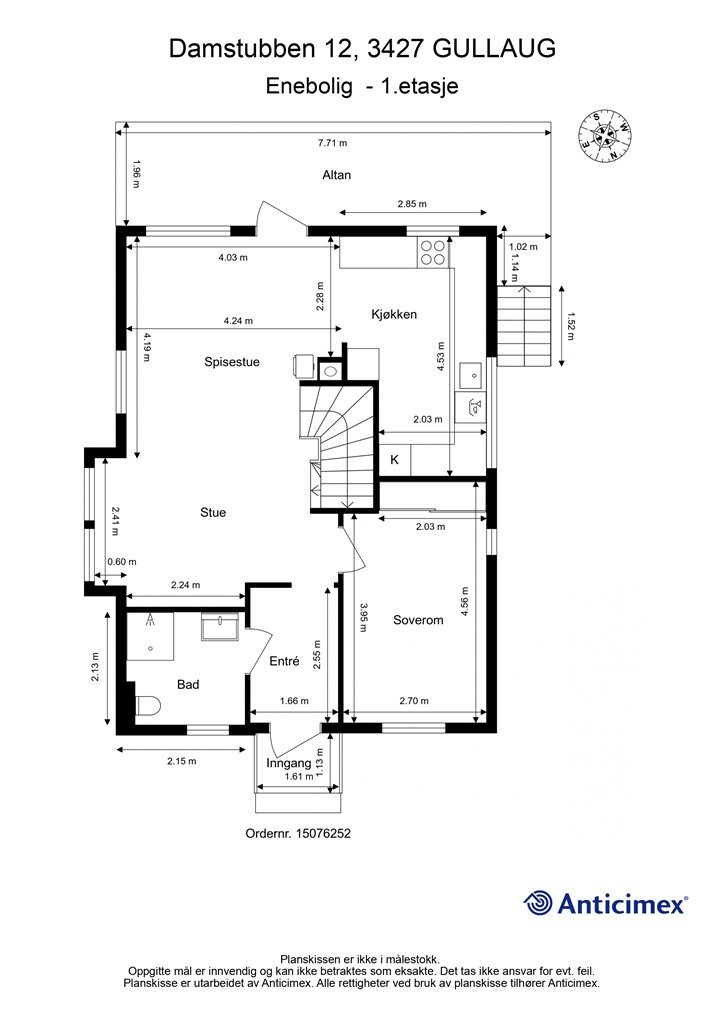 Plantegning - 1. etasje