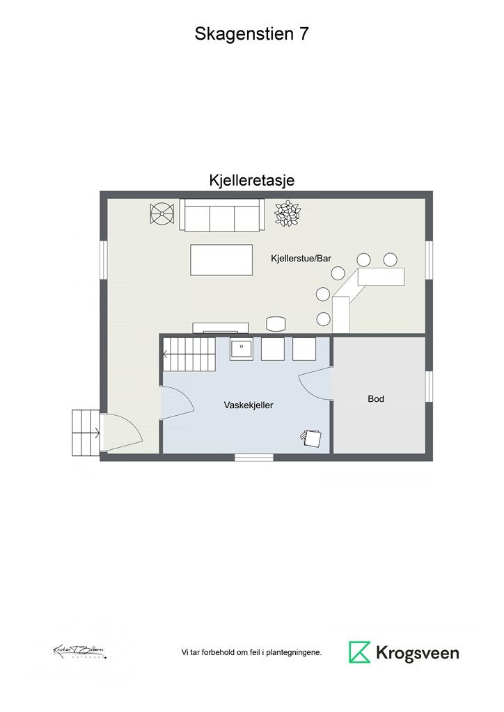 Plantegning kjeller hovedhus