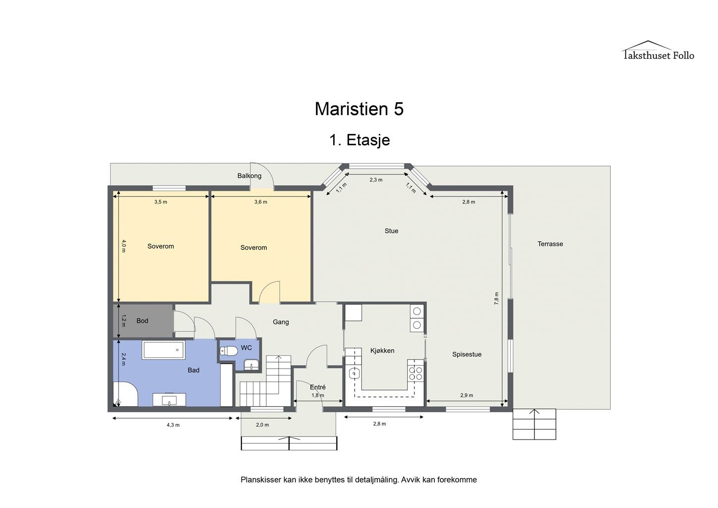 Plantegning - 1. etasje