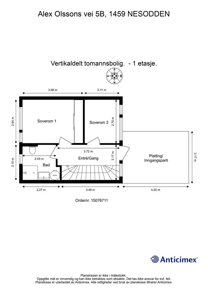 Plantegning 1. etasje