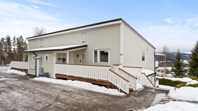 Adkomst til leiligheten fra bakkeplan.