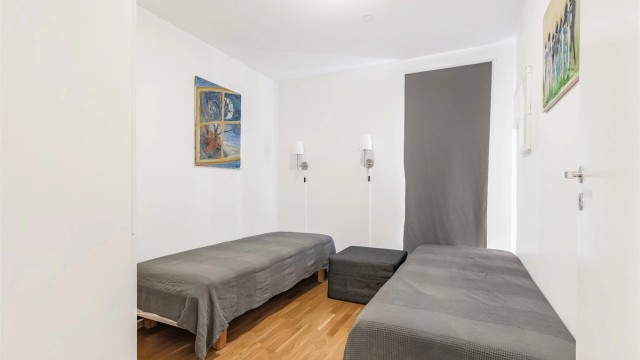 Sameiet disponerer fellesrom med gjesterom som disponeres av boligseksjonene.
