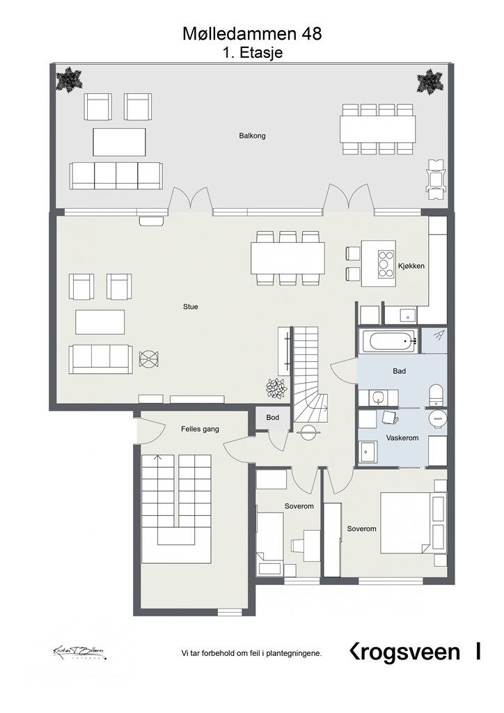 Planskisse 1. etasje.