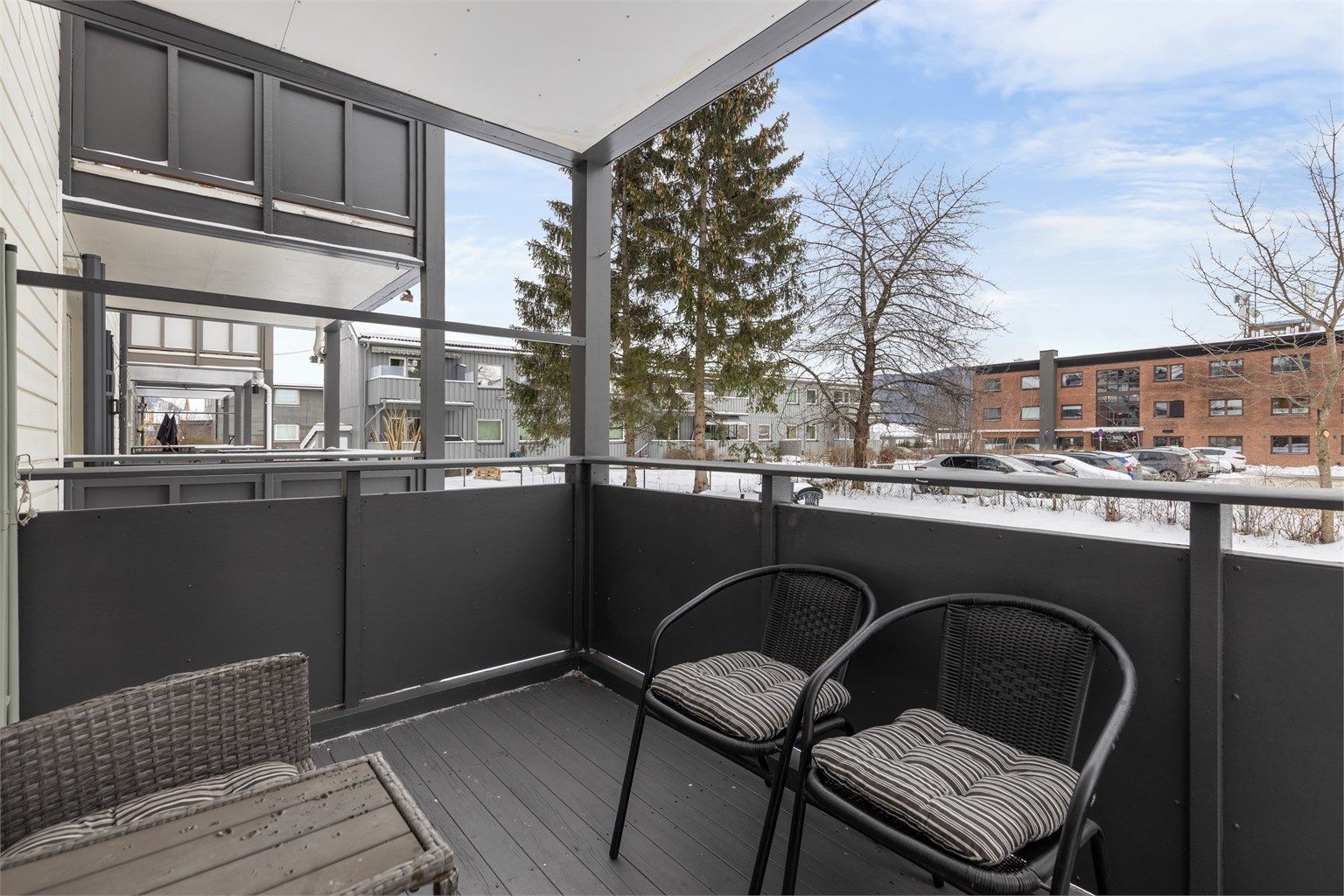 Overbygget terrasse på 7 kvm