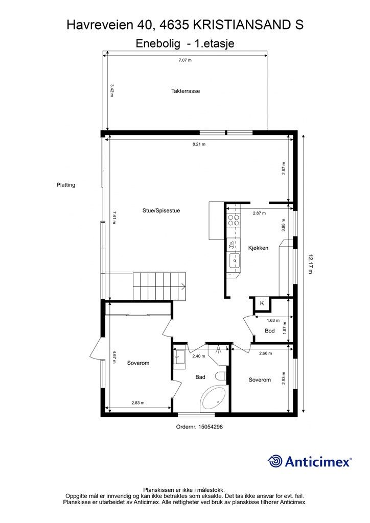 Plantegning - 1.etasje