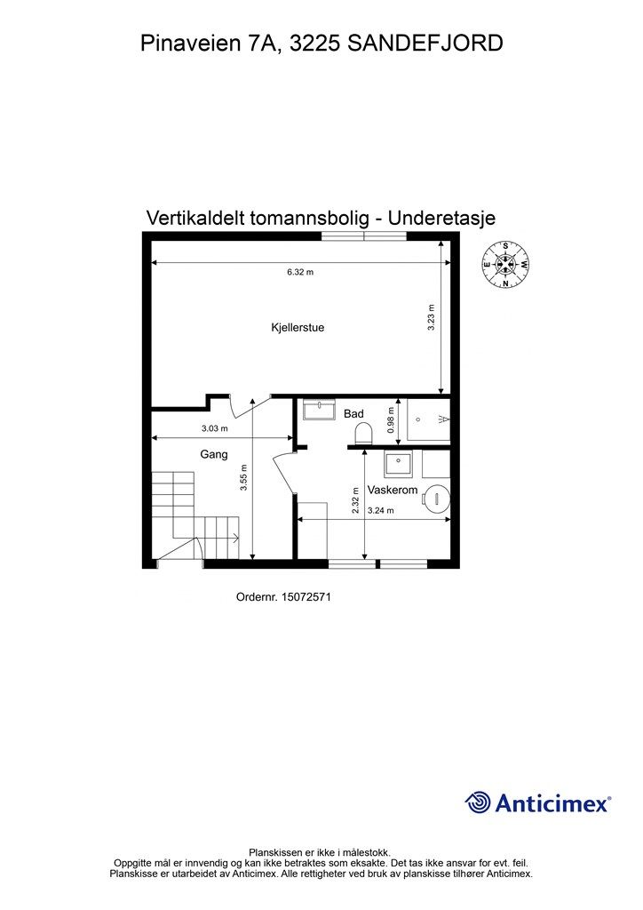 Plantegning underetasje