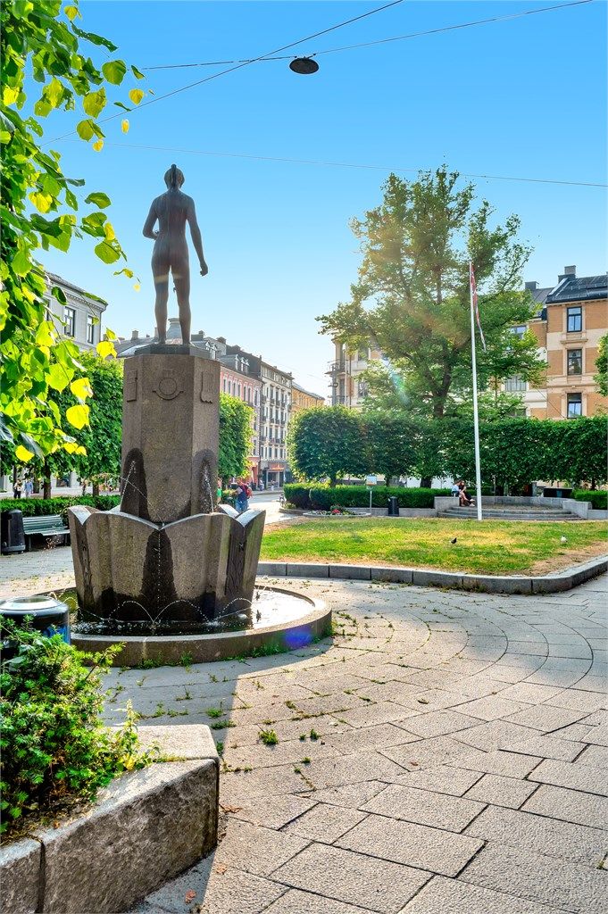 Vakkert og sentralt nærområde. 