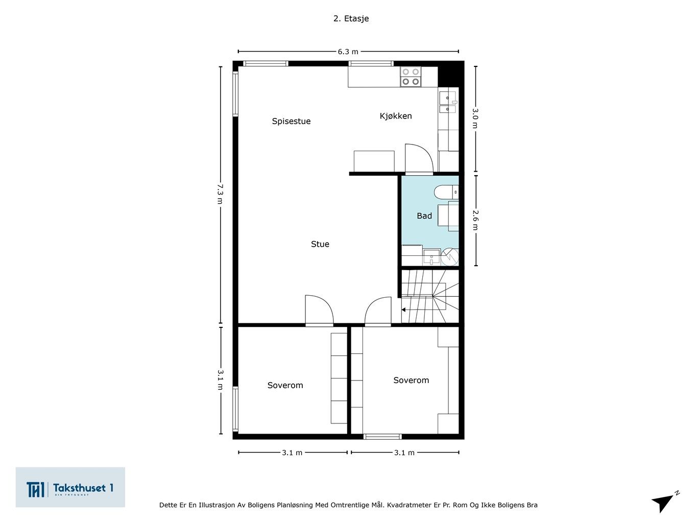 Plantegning 2. etasje