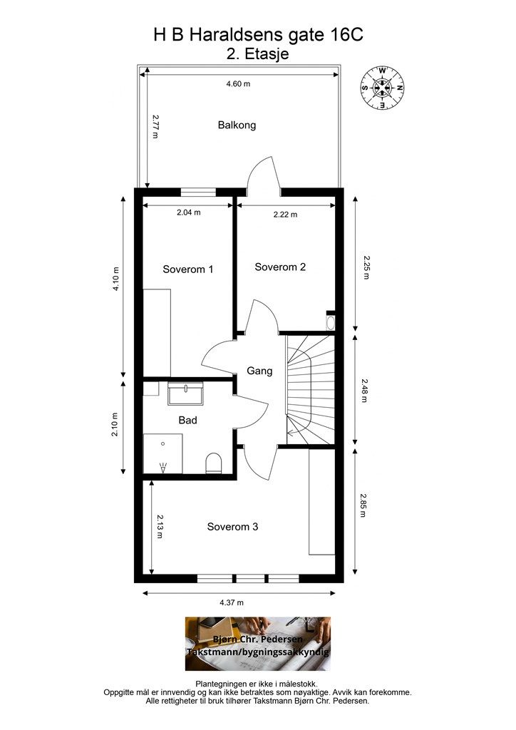 Plantegning 2.etg/familiesone