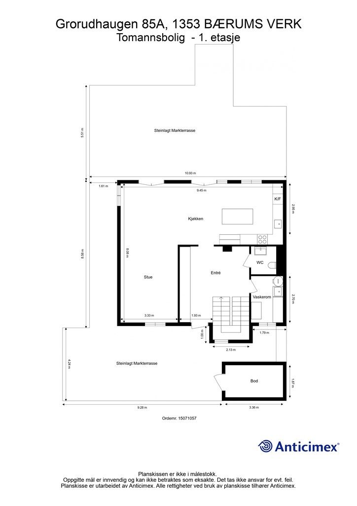 Plantegning 1. etasje