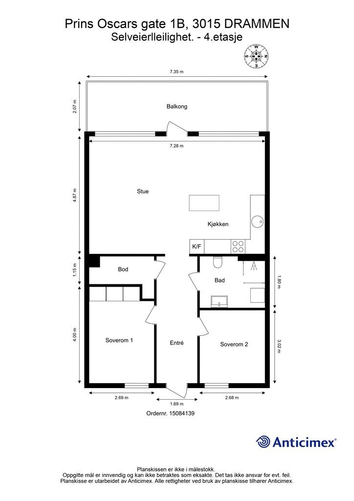 Plantegning - 4. etasje