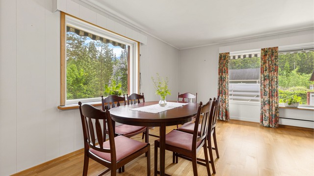 Spiseplassen i stuen
